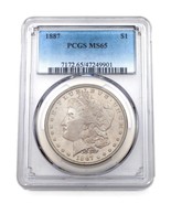 1887 Argent Morgan Dollar Classé Par PCGS Comme MS-65 ! Beau Blanc Couleur - $236.09