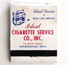 Ideal Cigarette Service Inc Vintage Matchbook Vending Matches Unstruck E19J - $368.75 MXN