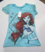 NWT Awake, Inc. Little Mermaid Ariel tshirt Teal Juniors Small - Disney - £8.73 GBP