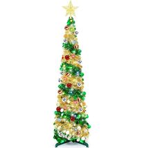 5ft Pop Up Christmas Tinsel Tree w/ Lights Ornaments Collapsible Pencil - $412.84 MXN 5ft Pop Up Christmas Tinsel Tree w/ Lights Ornaments Collapsible Pencil - $412.84 MXN