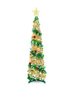 5ft Pop Up Christmas Tinsel Tree w/ Lights Ornaments Collapsible Pencil - $412.84 MXN 5ft Pop Up Christmas Tinsel Tree w/ Lights Ornaments Collapsible Pencil - $412.84 MXN