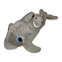 Wishpets Dolphin Daleen Plush Stuffed Animal Gray Attached Baby 2015 13" - $10.08
