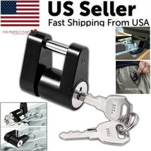 Trailer Hitch Coupler Lock Dia 1/4&quot; Span 3/4&quot; for Tow Boat RV Truck Car + 2 Keys - £8.49 GBP