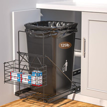 Cabinet Trash Can Pull Out Kit with Removable Garbage Bag Holder Under Sink - £79.75 GBP