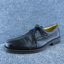 Sandro Moscoloni  Men Derby Oxfords Shoes Black Leather Lace Up Size 9.5 Medium - £31.64 GBP