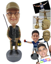 Personalized Bobblehead Hunter With His Rifle And Bag - Sports &amp; Hobbies Hunting - £72.74 GBP