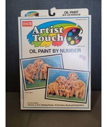 Vintage Artist Touch Oil Paint by Number, Puppies 11254 2 Panels Kit Mad... - €13,66 EUR