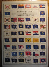 State Flags of the United States Sheet Used - £23.85 GBP