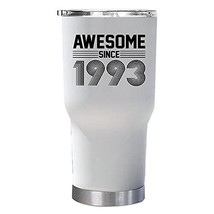 Awesome Since 1993 Tumbler Double Wall 30oz Gift for Women, Men - 28 Years Old A - £23.32 GBP
