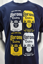 Corona Extra Beer Can T Shirt Block Stacked Print Size Large - $15.82