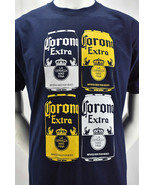 Corona Extra Beer Can T Shirt Block Stacked Print Size Large - £12.20 GBP