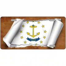 Rhode Island Scroll Flag Metal Sign - $20.52 CAD