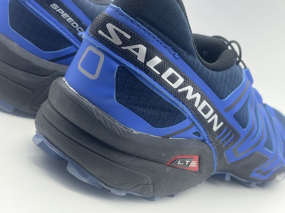 Men&#39;s Salomon Speedcross 3 CS Blue/Black Trail Running Shoes 643001 Size 13 - $69.99