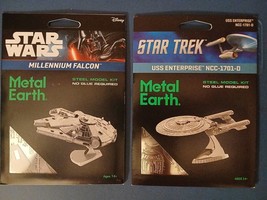 Fascinations Metal Earth Star Trek Vs Star Wars 3D Models Bundle - $17.75