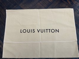 Louis Vuitton Beige Fold Over Envelope Dust Bag 15&quot; x 10.5&quot; - $445.54 MXN