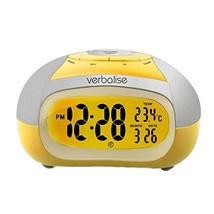 Talking alarm clock with temperature, female voice by Verbalise  - $48.00
