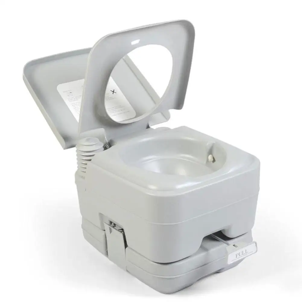 Et commode travel potty compact toilet with built in pour spout and washing sprayer for thumb200