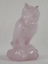 Boyds Art Glass Old Wise Owl on a Rock Paperweight, Purple Variant Glass, Bird,  - £30.37 GBP
