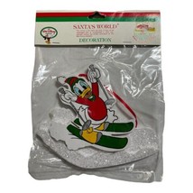 Disney Kurt Adler Santas World Donald Duck On Skis Ornament - £12.01 GBP