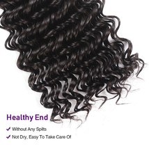 Brand New 100% Virgin Human Unprocessed Hair Size 18&quot; Curly Style Black A2 - £31.44 GBP