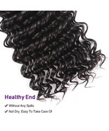 Brand New 100% Virgin Human Unprocessed Hair Size 18&quot; Curly Style Black A2 - £31.59 GBP