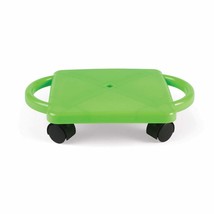 Hand2Mind Green Indoor Scooter Board With Handles, Gym Scooters For Kids, Recess - $31.99