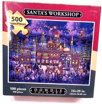 Santa&#39;s Workshop Dowdle Puzzle 500 Pieces 16&quot;x20&quot; NEW - $9.89