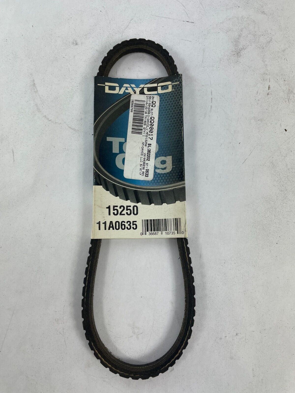 OEM Dayco Top Cog 15250 11A0635 Premium Utility V-belt - $16.82