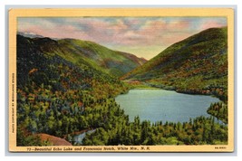 Echo Lake  Franconia Notch New Hampshire NH UNP Linen Postcard J19 - £1.44 GBP