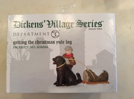 Getting the Christmas Yule Log Department 56 Dickens Village Series  - $12.00