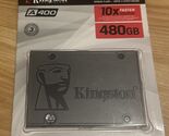 Kingston 480GB A400 SATA III SSD 3D NAND 2.5”/7mm Cased SA400S37/480G - $68.31