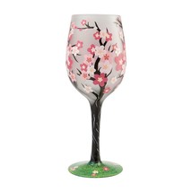 Lolita Wine Glass Cherry Blossom 15 oz 9" High Gift Boxed Collectible 6007483 image 2