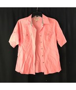 Kids Pink Magellan Fish Gear Button Up Shirt Size L - $17.80 CAD