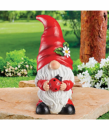 Solar Fall Gnome w/ Pumpkin Statue Figurine Garden Yard Ornament Art Hom... - $39.97 CAD
