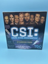 CSI Crime Scene Investigation Stabbing Pain Mystery Jigsaw Puzzle 750 pi... - $13.82