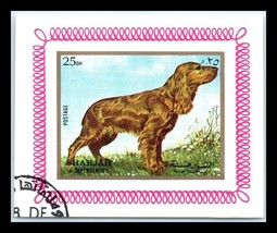 1972 Sharjah / Uae Souvenir Mini Sheet - Dogs &quot;4&quot; P1 - £1.57 GBP