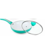 Shineuri ~ 9.5" Fry Pan ~ Green ~ Aluminum ~ Non Stick Frying Pan ~ W/Lid  - €42,97 EUR Shineuri ~ 9.5" Fry Pan ~ Green ~ Aluminum ~ Non Stick Frying Pan ~ W/Lid  - €42,97 EUR