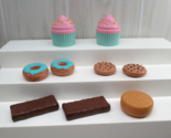 Pretend Play Food desserts cupcakes candy bars donuts cookies cracker lot - $8.31