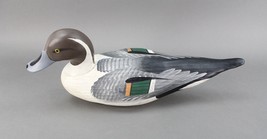 Charles Jobes Vintage Hand Carved &amp; Painted Northern Pintail Wooden Duck... - $156.99