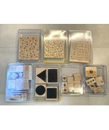 NEW Stampin&#39; Up! Wood Block Mounted Stamp Sets Retired BUY MORE &amp; SAVE! - $4.21+