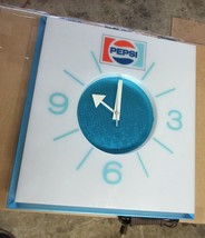 1960s Vintage Pepsi Cola Hanging Wall Clock Sign AA - £291.16 GBP
