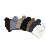 Alpakaandmore Bundle Alpaca Wool Unisex Knit Bobble Hats one Size fits A... - $175.23