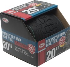 Bicycle Tire 20&quot; Rubber - Bell Sports 7091014 Freestyle BMX - Flat Defense - $24.74