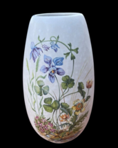 Vintage JASBA KERAMIK Handpainted Floral Vase Pottery Cottagecore Decor 101/22 - $14.98