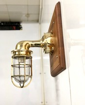 Lot of 10 Brass Casting Marine Wall Sconce Lamp Fixture with Junction Box - £980.85 GBP