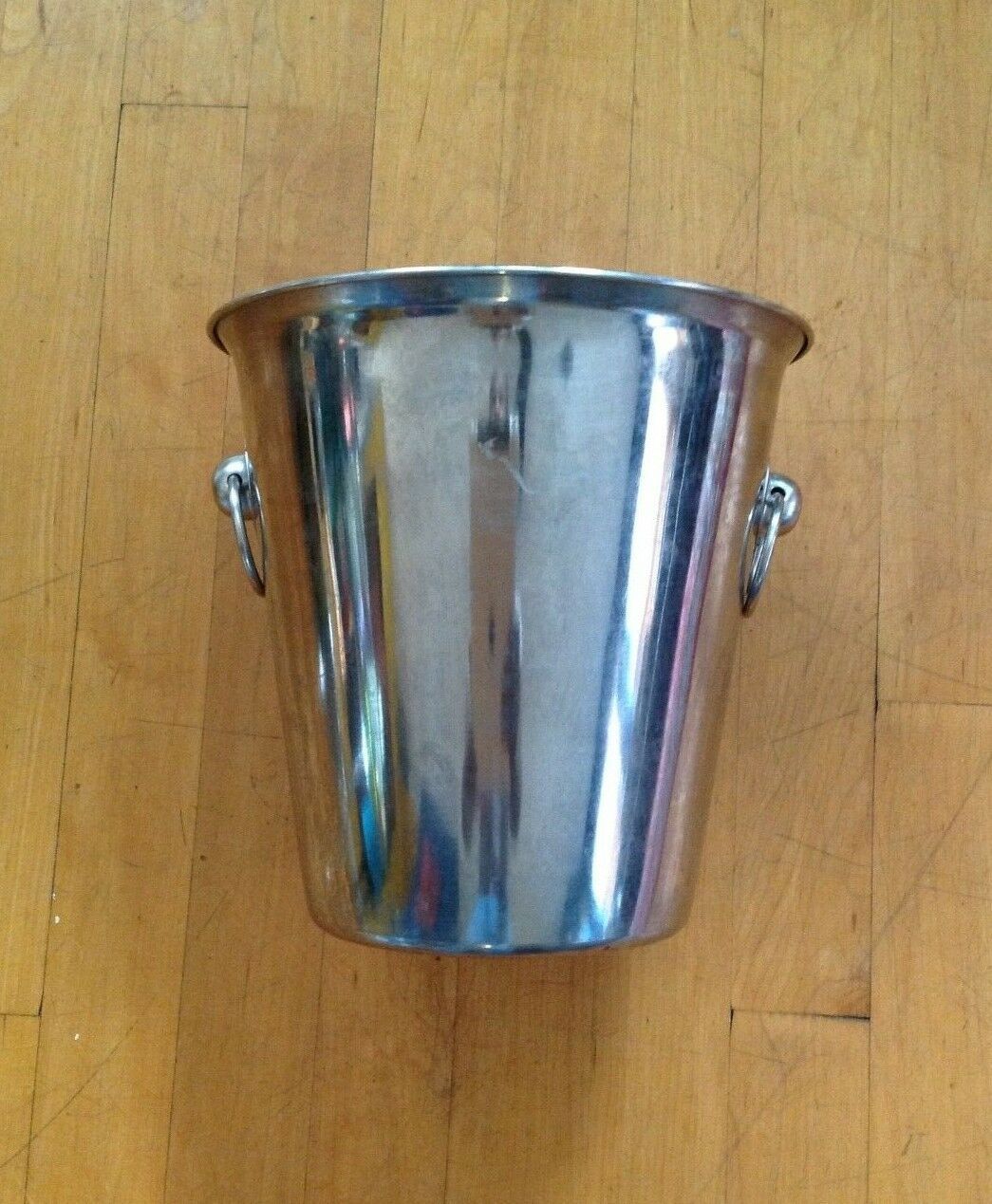 Hotel-Style Metal Stainless Steel Ice Bucket With Side Handles  8.5 X 8.5 - $13.56