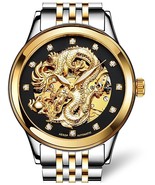 Gosasa Men&#39;s &#39;Dragon Collection&#39; Luxury Carved Dial Automatic Mechanical... - £229.09 GBP