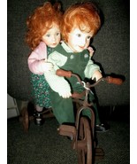 1993 Mary Ann Oldenburg Original RARE 11&quot; Cody &amp; Colleen Dolls Riding a ... - £931.84 GBP