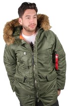 Crooks and Castles with Alpha Industries Faux Fur Hooded Flight Jacket NWT - £199.03 GBP