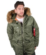 Crooks and Castles with Alpha Industries Faux Fur Hooded Flight Jacket NWT - £200.72 GBP